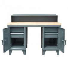 Strong Hold 53.1-WS-360-4DB-MT Steel Combo Work Bench | Heavy-Duty Workstation Strong Hold 53.1-WS-360-4DB-MT Steel Combo Work Bench | Heavy-Duty Workstation