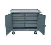 Strong-Hold 12-Drawer Mobile Tool Storage Cabinet | Heavy-Duty Rolling Steel Tool Organizer