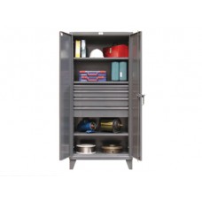 Strong Hold 36-243-4DB 4-Drawer Steel Storage Cabinet – Heavy-Duty Industrial Cabinet with Adjustable Shelves Strong Hold 36-243-4DB 4-Drawer Steel Storage Cabinet – Heavy-Duty Industrial Cabinet with Adjustable Shelves