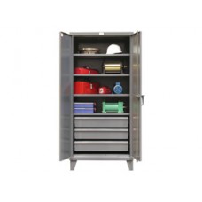 Strong Hold 36-244-3DB 3-Drawer Steel Storage Cabinet – Heavy-Duty Industrial Cabinet with Adjustable Shelves Strong Hold 36-244-3DB 3-Drawer Steel Storage Cabinet – Heavy-Duty Industrial Cabinet with Adjustable Shelves