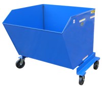 Vestil Portable Steel Hopper | Forklift Transport Manual Tilt Dump Hopper