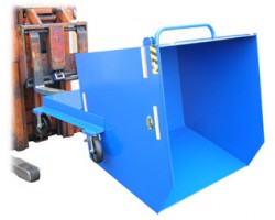 Vestil P-HOP-1 Portable Steel Hopper with 2,000 lb Capacity | 1 Yard