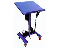 Vestil WT-2424-LA Mobile Tilting Work Positioning Table, 24 x 24 Platform, 300 lb Capacity, 115V Electric Actuator Lift