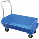 Vestil SLPT-33 Low Profile Hopper, 1/3 Yard, 1,000 lb Capacity, Rolling Scrap Hopper, Blue