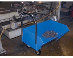 Vestil SLPT-24 Low Profile 1/4 Yard Hopper with 1,000 lb Capacity