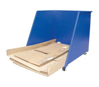 Vestil Open Ended Steel Dumping Hopper | Mobile Forklift Dump Scrap Hopper