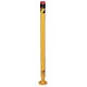 Vestil SPBOL-42-BL Spring Loaded Bollard with Beeper and Strobe, 42 in High, Safety Yellow