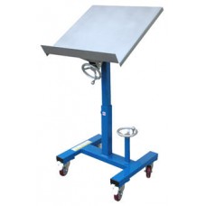 Vestil WT-2424 Mobile Tilting Work Positioning Table, 24 x 24 Platform, 300 lb Capacity, Crank Height Adjust, 0 to 30 Tilt Vestil WT-2424 Mobile Tilting Work Positioning Table, 24 x 24 Platform, 300 lb Capacity, Crank Height Adjust, 0 to 30 Tilt