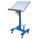 Vestil WT-2424 Mobile Tilting Work Positioning Table, 24 x 24 Platform, 300 lb Capacity, Crank Height Adjust, 0 to 30 Tilt