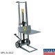 Wesco 260005 Two-Wheeled Aluminum Frame Hydraulic Pedalift - 400 lb Capacity