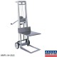 Wesco 260026 Two-Wheeled Aluminum Frame Winch Pedalift with Auto-Brake - 400 lb Capacity
