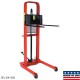 Wesco 260042 Straddle Fork Hydraulic Stacker – 1,000 lb Capacity