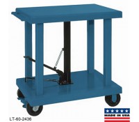Wesco 4-Post Lift Table with Casters and Floor Lock