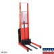 Wesco 261028 Powered Fork Stacker - 1,000 lb Capacity, 56" Lift