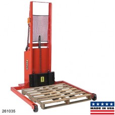 Wesco 261034 Powered Adjustable Span Straddle Stacker - 1,000 lb Capacity Wesco 261034 Powered Adjustable Span Straddle Stacker - 1,000 lb Capacity