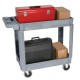 Wesco 270434 Deluxe Plastic Service Cart – 550 lb Capacity
