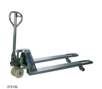 Wesco 272152 Stainless Steel Pallet Truck, 4,400 lb Capacity