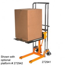 Wesco 272941 Value Hydraulic Lift Stacker - 880 lb Capacity Wesco 272941 Value Hydraulic Lift Stacker - 880 lb Capacity