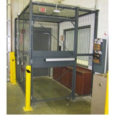 WireCrafters MT2-33HD Corner Driver Security Cage with 3' Hinged Door | 2-Walls Dock WireCrafters MT2-33HD Corner Driver Security Cage with 3' Hinged Door | 2-Walls Dock