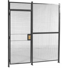 WireCrafters 1-Wall Style 840 Wire Security Cage-5x8-Hinged Door WireCrafters 1-Wall Style 840 Wire Security Cage-5x8-Hinged Door
