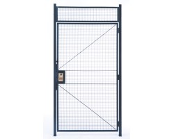 WireCrafters MT2-33HD Corner Driver Security Cage with 3' Hinged Door | 2-Walls Dock