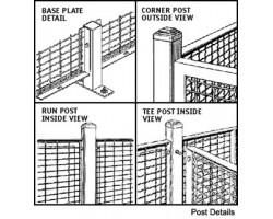 WireCrafters 2-Walls Welded Wire Security Cage Model RW6683S