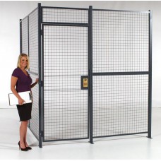 WireCrafters 2-Walls Style 840 Security Cage W6682H - Hinged Door WireCrafters 2-Walls Style 840 Security Cage W6682H - Hinged Door