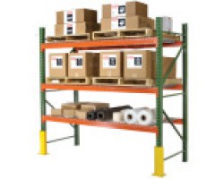 Husky Pallet Rack Upright Frame IU18360096 – 36"D x 96"H | Heavy Duty Teardrop Style