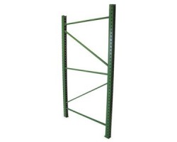 Husky SU2942144 Green Pallet Rack Welded Upright Frame – 42″ Deep × 144″ High