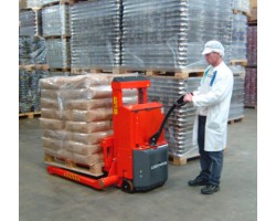 Logitrans SELFS Maxi 1203-35 Fully Powered Logiflex Straddle Stacker with 3,000 pounds capacity