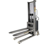 Logitrans EHSI Stainless Steel Electric Stacker | Fork-Over Design