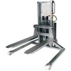 Logitrans EHSSI-1000-RF-46 Stainless Straddle Stacker | 2200 lb Capacity Logitrans EHSSI-1000-RF-46 Stainless Straddle Stacker | 2200 lb Capacity