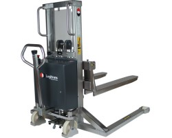 Logitrans EHSSI-1000-RF-46 Stainless Straddle Stacker | 2200 lb Capacity