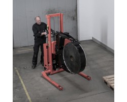 Logitrans LFSRRM 1001 Straddle Legs Reel Rotator with 1,100 pounds capacity