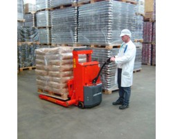 Logitrans Logiflex SELFS MAXI 1003-35 Fully Powered Straddle Stacker with 2,200 lb | 35 Inch Lift