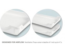 MFG Fiberglass Ventilation Drop Ends-Sides Tray - Model 642008 | ESD-Safe & Stackable