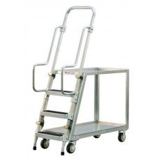 New Age Industrial 50060 Aluminum 3-Step Stock Picker Truck
