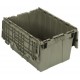 Quantum Attached Lid Plastic Distribution Container – QDC2115-12 | Durable Industrial Storage Tote