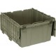 Quantum Attached Lid Plastic Distribution Container – QDC2420‑12 | Secure & Stackable Storage Tote