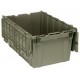 Quantum Attached Lid Plastic Distribution Container – QDC2717-12 | Heavy‑Duty Durable Tote