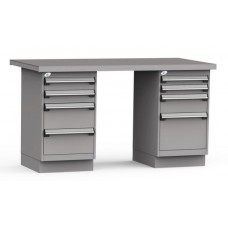 Rousseau LG1201C Workbench - 2 Compact Cabinets Rousseau LG1201C Workbench - 2 Compact Cabinets