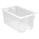 Quantum Stack-Nest Clear Plastic Storage Containers - SNT240CL