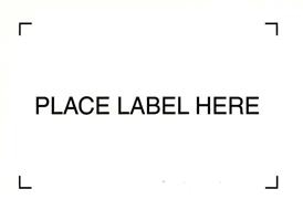 Label Placards, Container Placards
