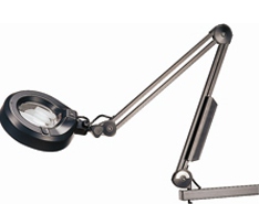 Rousseau Lamp with Magnifier and Fluorescent Light