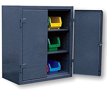 Strong Hold Counter Height Steel Storage Cabinets
