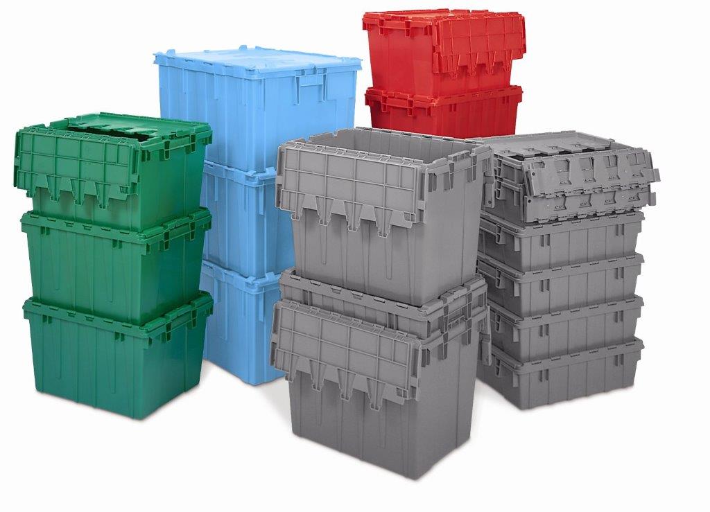 Buckhorn Attached Lid Plastic Containers
