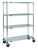 Eagle Group 4-Eaglebrite Wire Shelf Cart