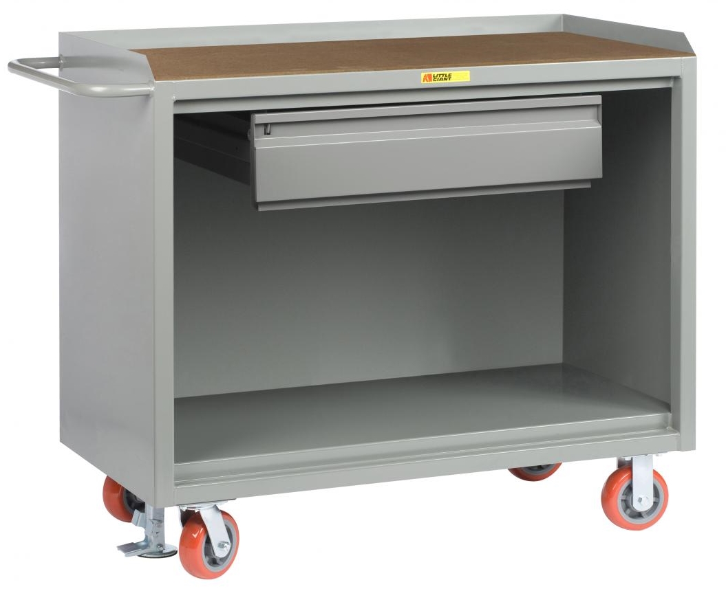 Little Giant 48 Inch Wide Mobile Cabinet with Heavy Duty Drawer