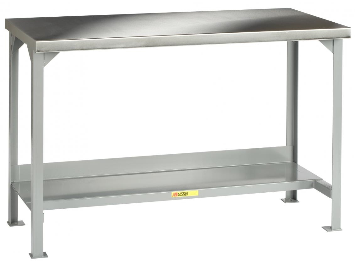 Little Giant Adjustable Legs Stainless Steel Top Workbench
