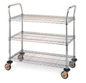 Metro MW 3-Shelf Stainless Wire Utility Cart